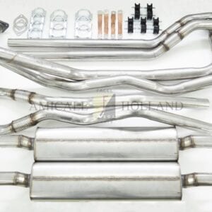 Exhaustsystem FV4 in stainless steel incl. mountingset