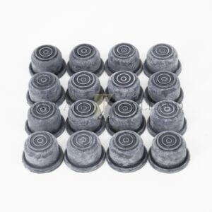 Set (16) afdekrubbers kapbouten Facellia/Facel III/ 6 cabrio