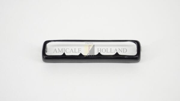 Drukknop-omlijsting vroeg type HMV Radio (FVS)