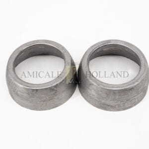 Set (2) stainless steelrings on rear bumper around exhaustpipes (FV/ HK/ Exc) to be adapted to fit individually