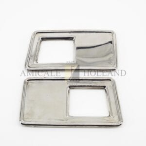Set (2) plaques de support inox pour interrupteurs de fenêtre LHD_x000D_
au choix avec des trous pour les interrupteurs de fenêtre d'origine ou pour des interrupteurs alternatifs