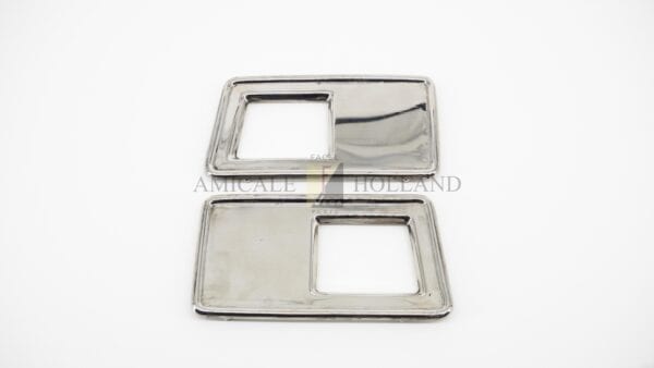Set (2) plaques de support inox pour interrupteurs de fenêtre LHD_x000D_
au choix avec des trous pour les interrupteurs de fenêtre d'origine ou pour des interrupteurs alternatifs