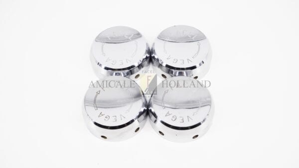 Set (4) round knock-off spinners (wire wheels) HK/ FII  (used)