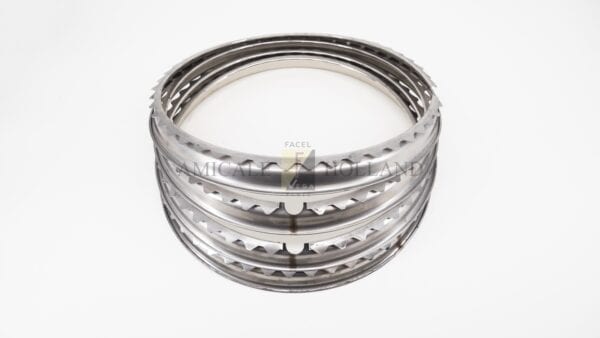 Jeu (4) enjoliveurs de jante en inox (roues disques HK/Facel II)