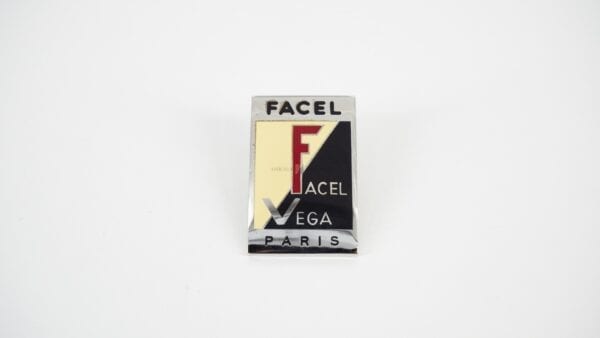 Rectangular Facel Vega enamel badge  33x52mm