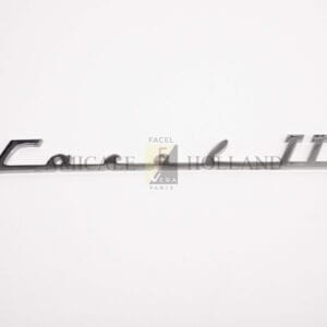 Sigle "Facel III" (coffre),  chromé
