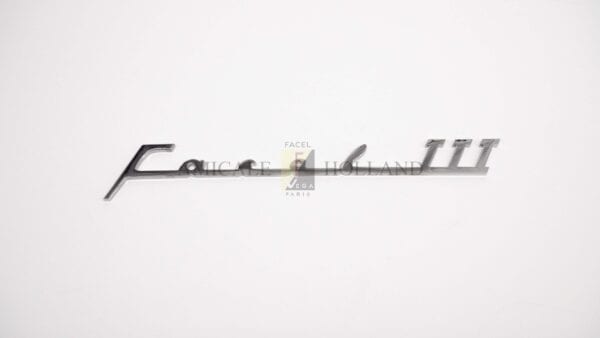 Script "Facel III", chrome plated