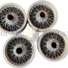 Set (4x) RW-3710 Borrani velgen, origineel Facel. De velgen zijn in originele staat.