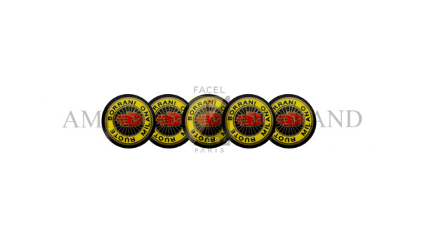 Sticker set (5) Borrani pour jantes en acier Rudge