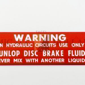 Waarschuwingsplaat Dunlop