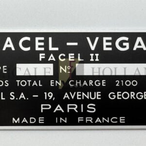 Plaque d'identification