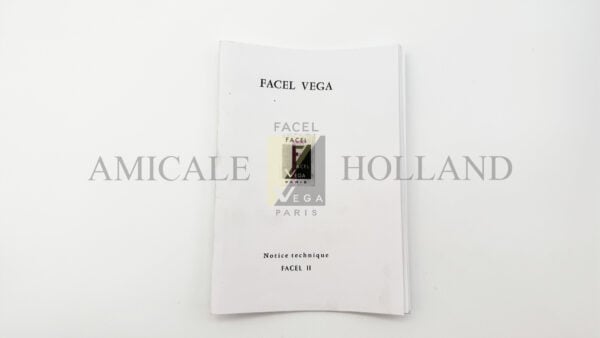 Reprint owners manual Facel 2 French