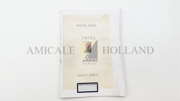 Reprint owners manual HK