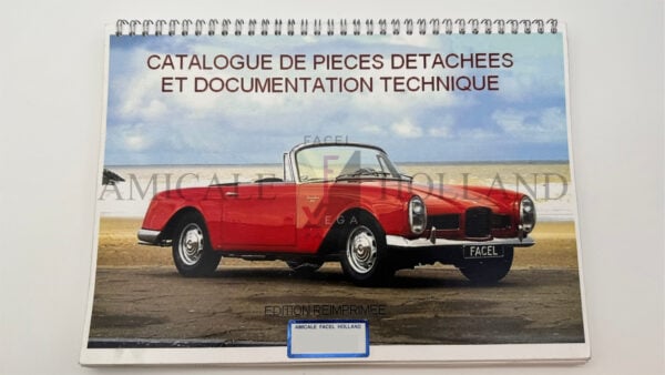 Parts catalog Facellia Facel 3
